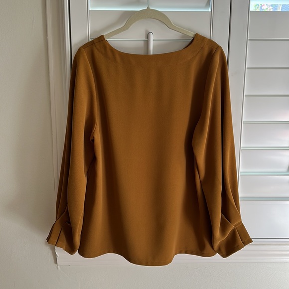 Jade Melody Tam Size Small Gold Bronze Top Blouse - Picture 4 of 7